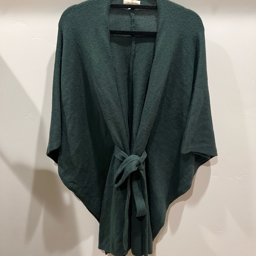 Forest Green Shawl/Poncho